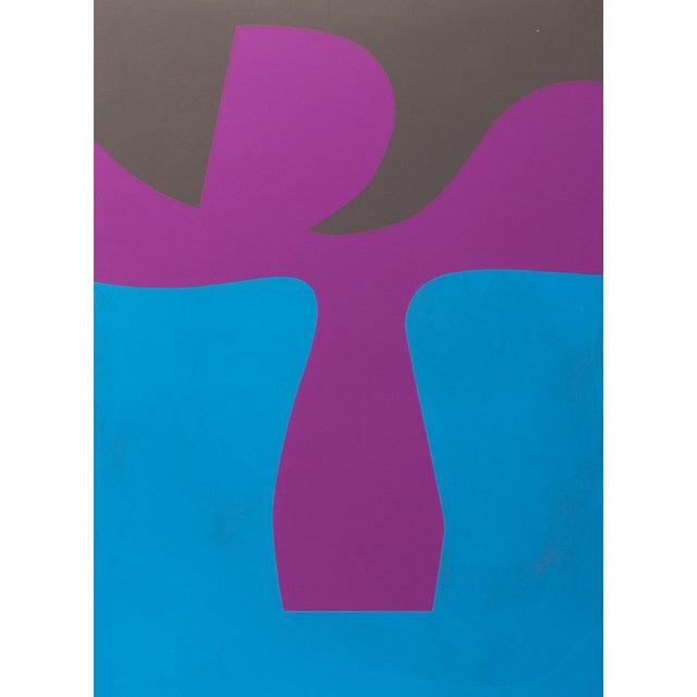 An abstract serigraph print titled "Structure Series #47" by the American artist Harry Hilson (1935-2004). Signed and...