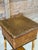 English Late 19th Century Restored Scorched Bamboo Sewing Stand With Woven Rattan Top For Sale - Image 3 of 11