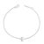 Immerse yourself in the understated elegance of this 10K white gold bracelet, rhodium-plated for an enrapturing shimmer...