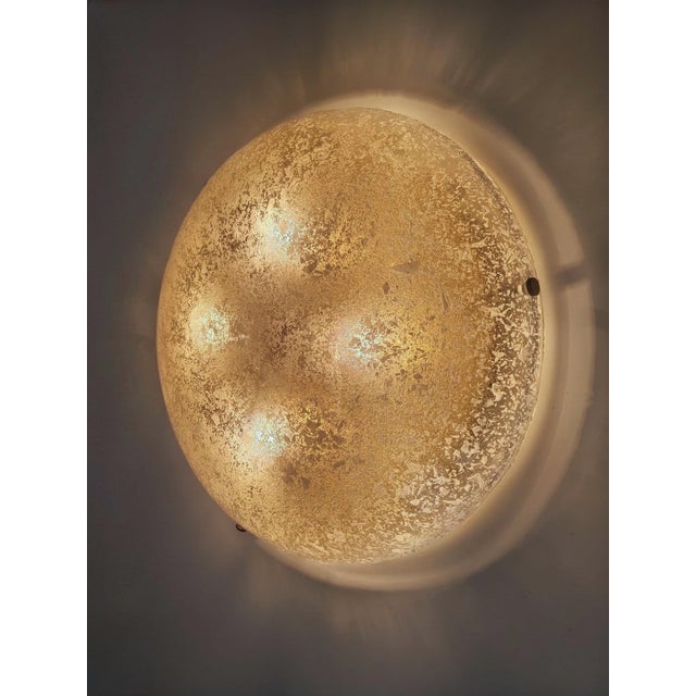 Large Murano Speckled Glass Ceiling Lamp by Egon Hillebrand for Hillebrand Leuchten, Germany, 1970s For Sale - Image 4 of 18