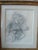 Marion Greenwood Pencil Drawing in Carved Gilt Wood Frame For Sale In New York - Image 6 of 7