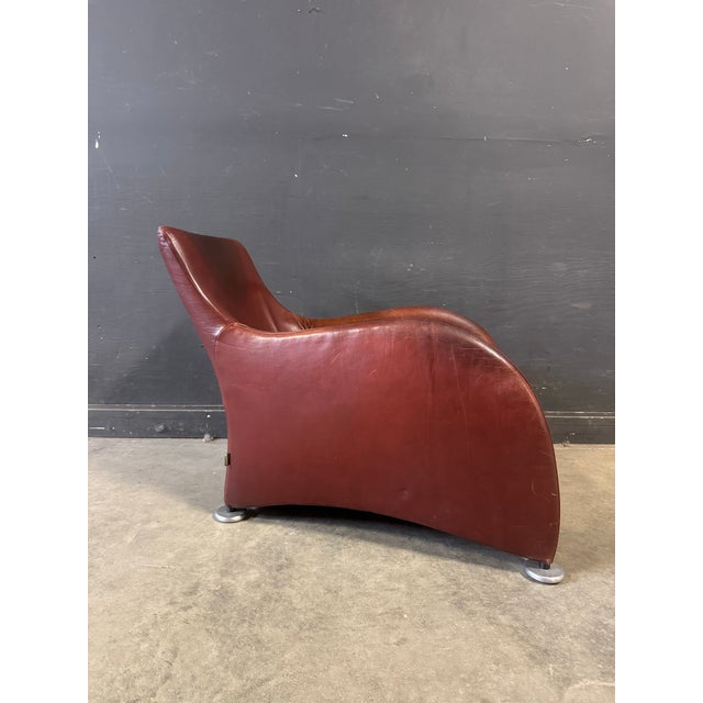 1980s Leather Lounge Chair “Loge” by Gerard Van Den Berg for Montis For Sale - Image 9 of 12