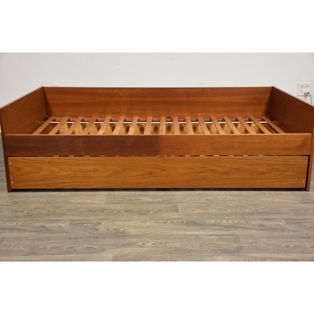 Teak Danish Twin Trundle Bed Chairish