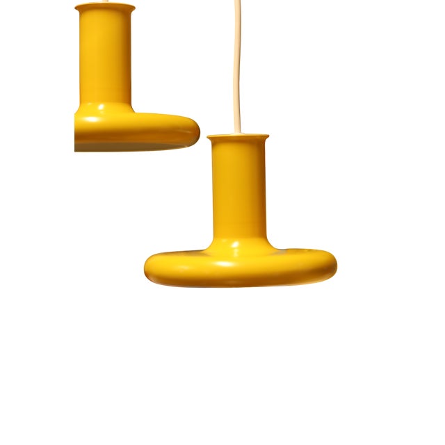Optima Lamp in Yellow Metal by Hans Due for Fog & Mørup, 1970s For Sale - Image 9 of 16