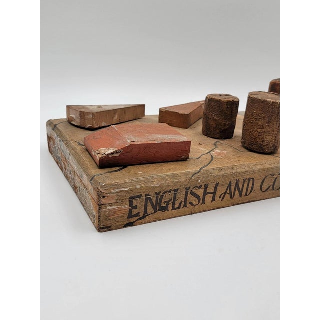 Antique 19th C One Of A Kind English & Continental Wooden Cheese Display Board. For Sale In Houston - Image 6 of 16