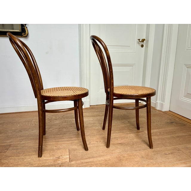 Vintage No. 18 Chairs by ZPM Radomsko for Thonet, 1970s, Set of 2 For Sale - Image 3 of 9