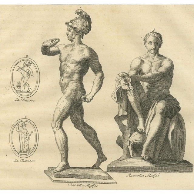 Montfaucon, Antique Roman Mythology Scene, 1721, Engraving For Sale - Image 4 of 8