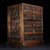 This is an exquisitely crafted, small-scale five-drawer cabinet (often referred to as an apothecary or treasure chest),...