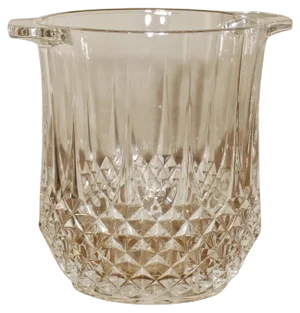 French Crystal Ice Bucket, 1920s