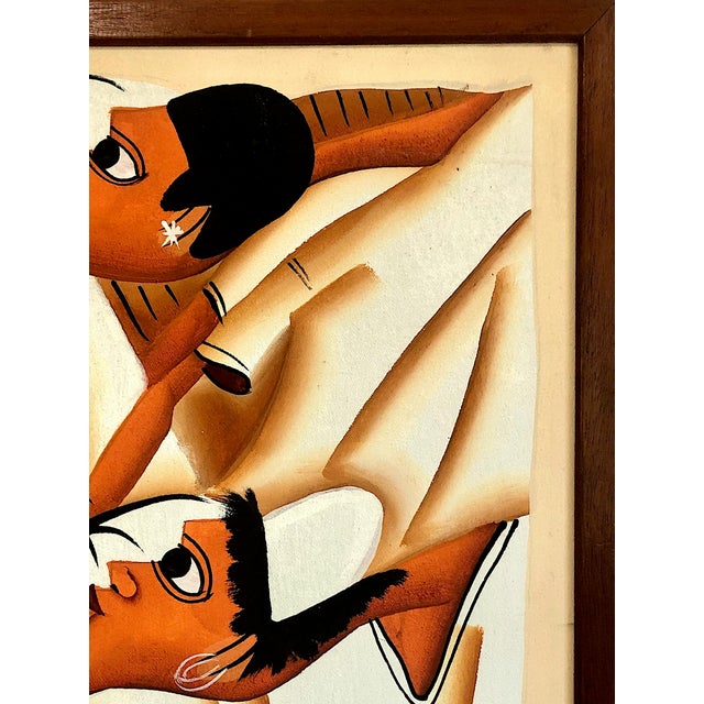 Haitian Naïve Art Movement Signed Painting, by Laurent Casimir For Sale In San Francisco - Image 6 of 10