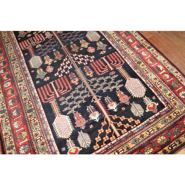 Textile Kurd Bakhtiari Corridor WIllow Tree Antique Runner - 6'4" x 16' For Sale - Image 7 of 12