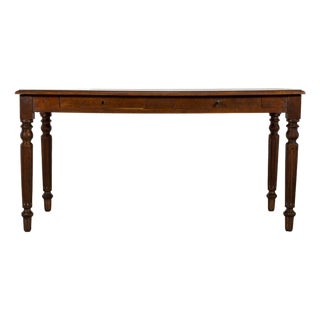Late 19th Century French Louis XVI Style Oak Writing Table For Sale