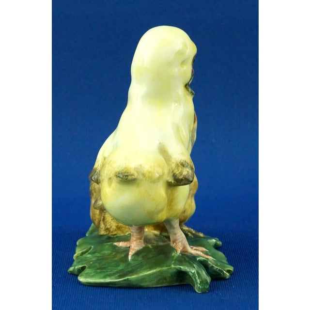 20th Century Ceramic Sculpture Pair of Chicks from Fontanini, Italy, 1920s For Sale - Image 6 of 18