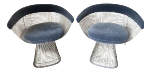 Warren Platner for Knoll, Set of Two Chairs