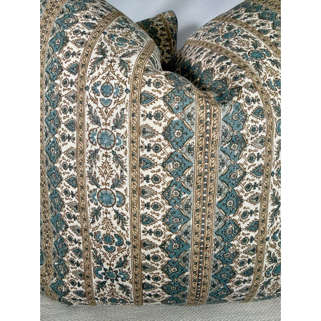 Transitional Jasper "Jammu" in Hemp 22" Pillows-a Pair For Sale - Image 3 of 4