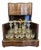 19th Century Walnut Burl Liquor Cabinet, Set of 21 For Sale