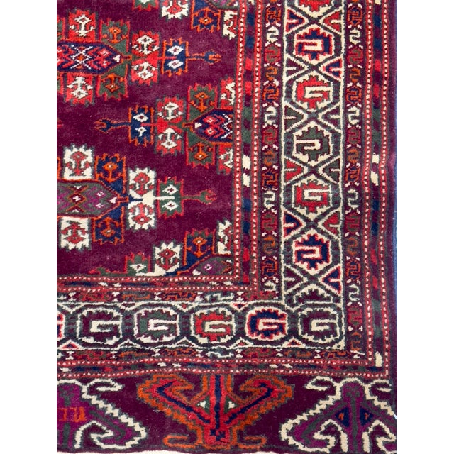 Textile Antique Fine Turkmen Tribal Runner 2’11” X 8’11” For Sale - Image 7 of 14