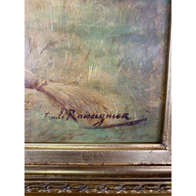 Paul Emile Felix Raissiguier, Landscape Composition, 19th Century, Oil Painting on Canvas, Framed For Sale - Image 8 of 13
