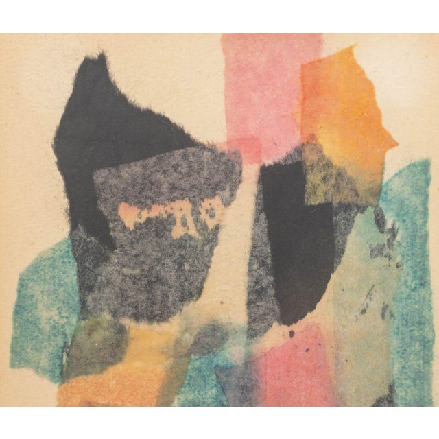 Walter Thrift Abstract Mixed Media Collages, Pair For Sale - Image 10 of 13