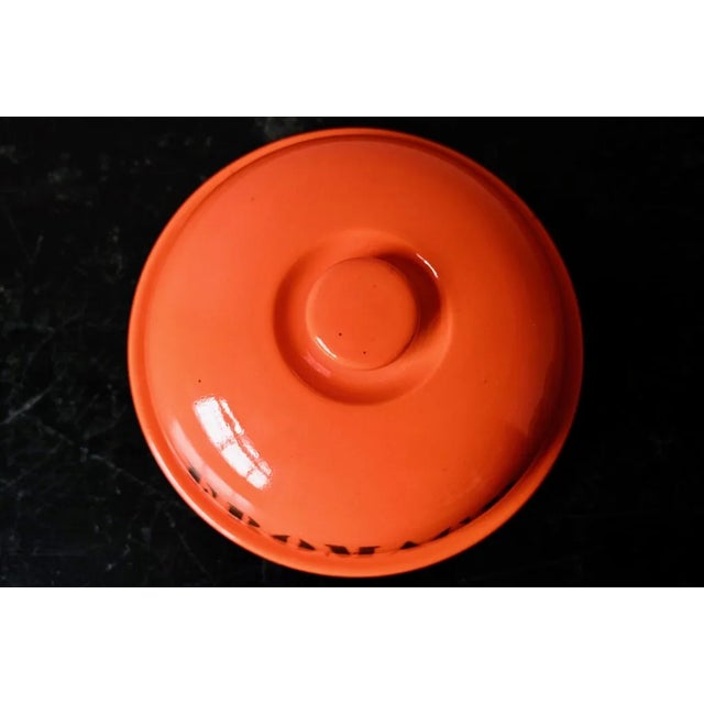 Black Orange Cheese Bell from Ceramic Elchinger, 1950s For Sale - Image 8 of 11