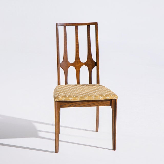 Broyhill Brasilia Mid Century Walnut Side Dining Chairs - Pair For Sale - Image 12 of 12
