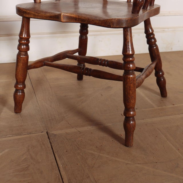 English Smoker's Bow Armchairs, Set of 2 For Sale - Image 5 of 11