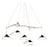 Large Daniel Becker 'Emily 5' Chandelier in Glossy Black for Moss Objects For Sale