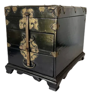 Antique Korean Table Top Chest With Drawers Joseon Dynasty