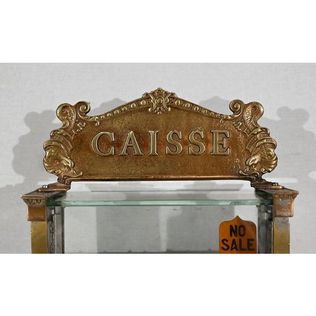 Small Early 20th Century Checked Bronze Model 312 Cash Register from National Cash Register Co For Sale - Image 5 of 18