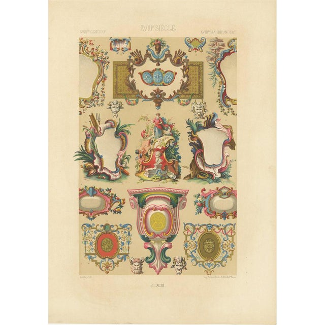 Launay after Albert Racinet, XCIII of L’Ornement Polychrome, 1869, Paper For Sale