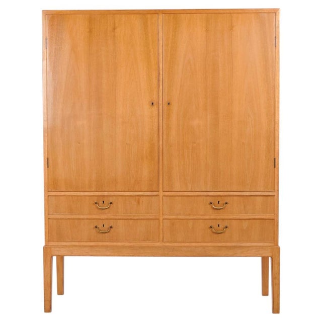 Cabinet in Light Walnut by Ole Wanscher for A.J. Iversen, 1940s For Sale - Image 11 of 11