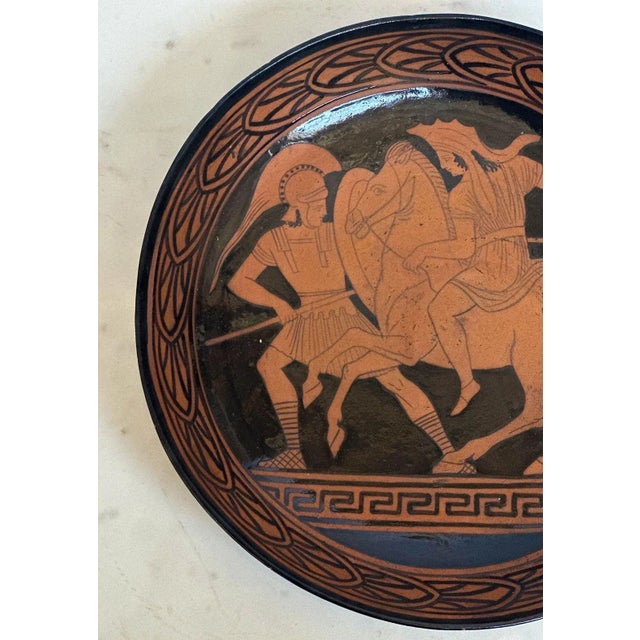 Traditional Late 19th Century Greek Ceramic Attic Ware Set- 2 Pieces For Sale - Image 3 of 9