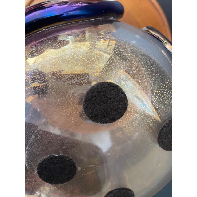 Purple Murano Glass Vase by Costantini, 1990s For Sale - Image 8 of 11