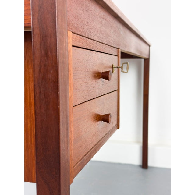 Teak Desk with Drawers from Domino Møbler, 1960s For Sale - Image 13 of 18