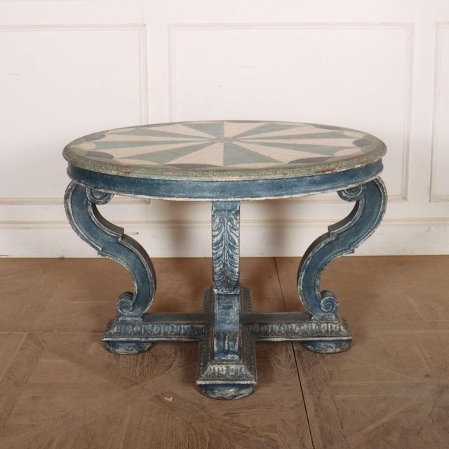 English Decorated Lamp Table, 1890s For Sale - Image 16 of 16