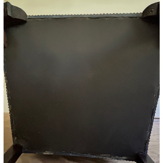 19th Century English Leather Wingback Chair For Sale - Image 11 of 11