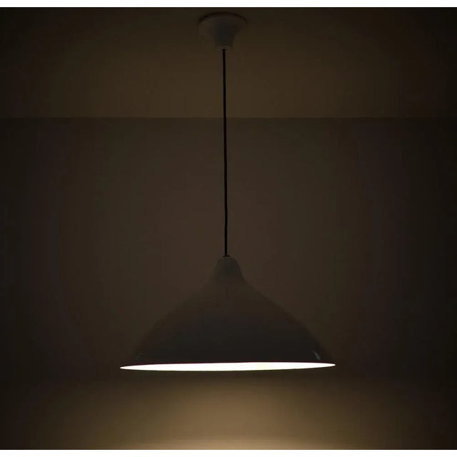 White Pendant Lamp by Lisa Johansson Pape for Orno, Finland, 1958 For Sale - Image 9 of 10