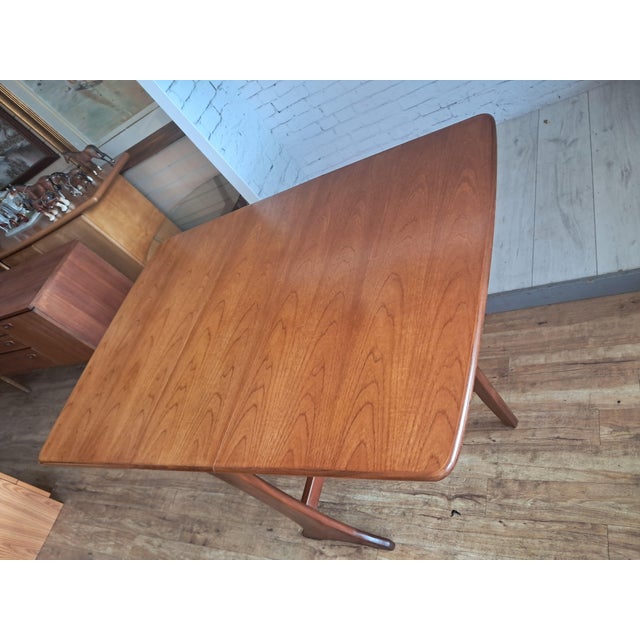 Vintage Dining Table in Teak with Drop Leaf, 1970 For Sale - Image 18 of 18