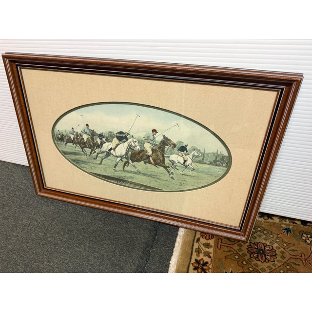 Design Plus Gallery presents Question of Pace Polo Scene from Cal-Mode Fine Furniture. T The piece showcases players mid-...