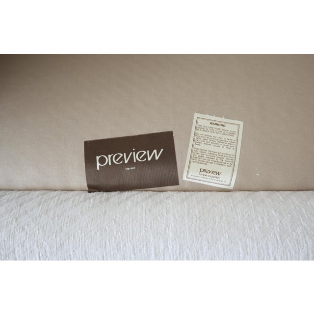 Off-white Post Modern 2 Seat Sofa by Vladimir Kagan for Preview For Sale - Image 8 of 10