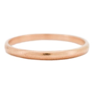 18 Carat Yellow Gold Wedding Ring, Size 3.25 For Sale