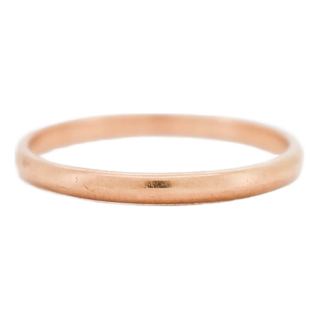 18 Carat Yellow Gold Wedding Ring, Size 3.25 For Sale