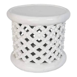 White Hand-Curve African Coffee Table by Delgo Ako For Sale