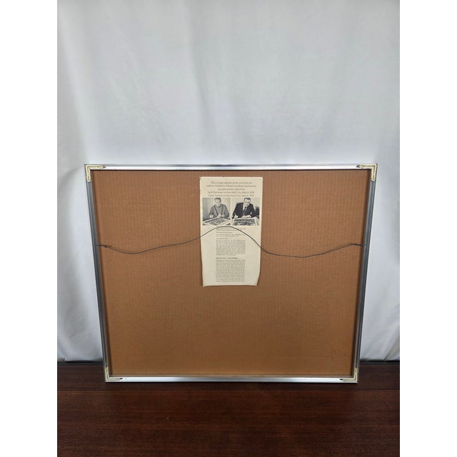 1974 Signed Jack Dempsey & Gene Tunney Gustav Rehberger "The Long Count Fight" Print For Sale - Image 10 of 11