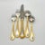 Service for 16! Yamazaki "Tasha" Gold Accent Stainless Luxury Flatware (80-Pieces / 16 Place Settings) Late 20th Century For Sale - Image 9 of 18