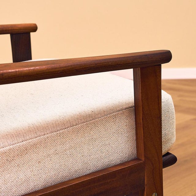 Danish Armchairs in Walnut, 1950s, Set of 4 For Sale - Image 6 of 8