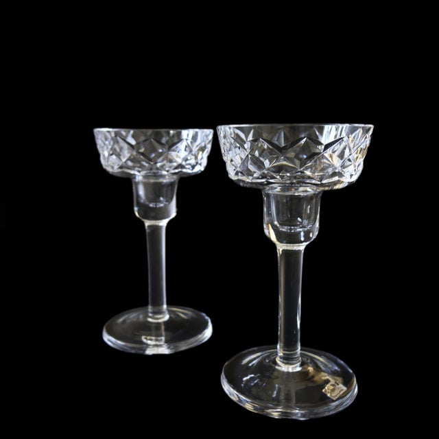 Vintage Sofiero Candleholder in Crystal from Ofors Bruk, Sweden For Sale - Image 3 of 5