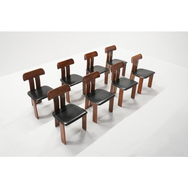 Sapporo Dining Chairs by Mario Marenco for Mobilgirgi, Italy, 1970s, Set of 8 For Sale - Image 10 of 10