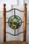 Vintage Hand Painted Folk Art Dining Chairs With Woven Rush Seats - Set of 5 For Sale In Minneapolis - Image 6 of 13