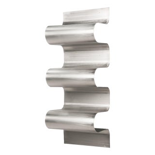 Wave Bookshelf in Powder Coated Aluminium by Julien Vidame For Sale